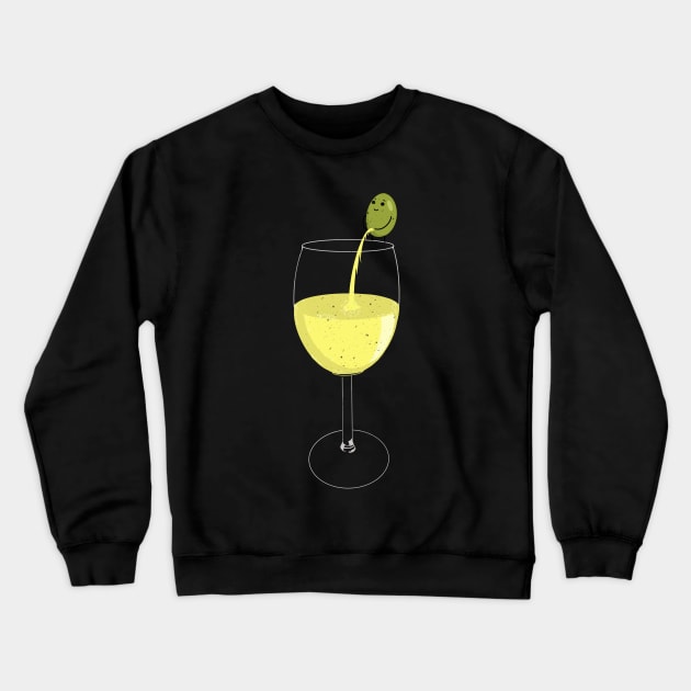 Grape making White Wine Crewneck Sweatshirt by AshStore